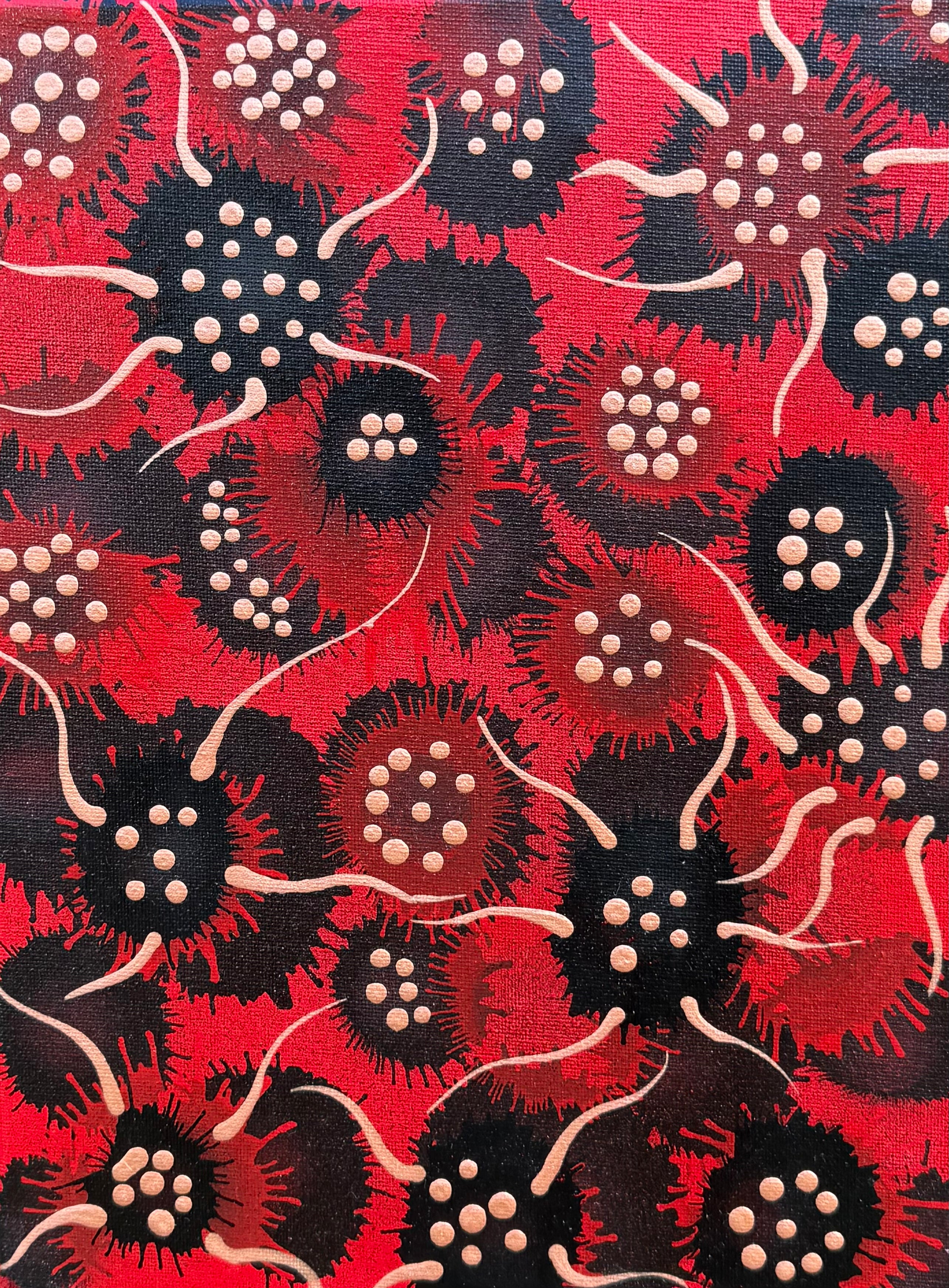 Blistered Red - Canvas Print A3