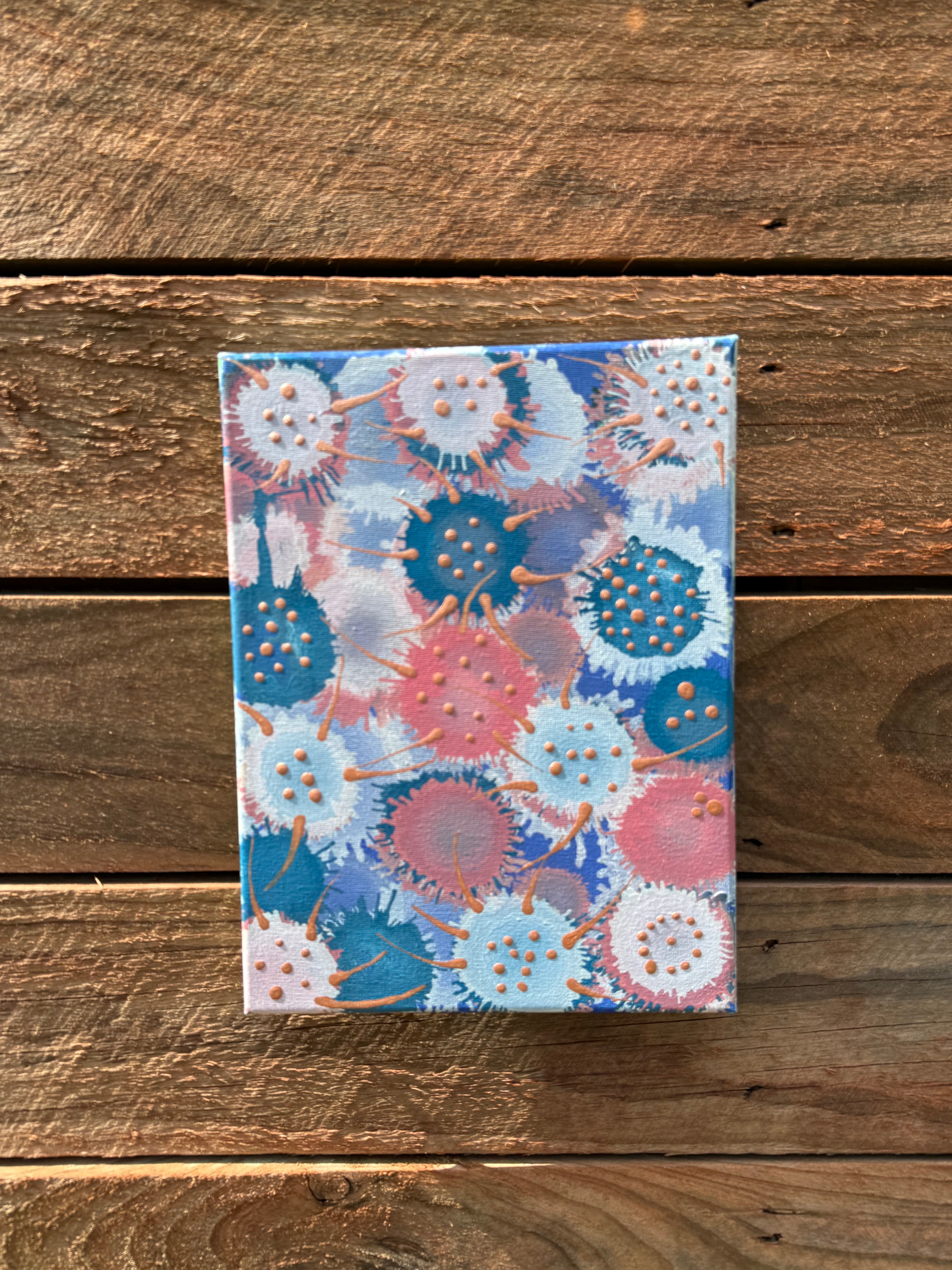 Salt Water Heart - Original Canvas Artwork - 9x14